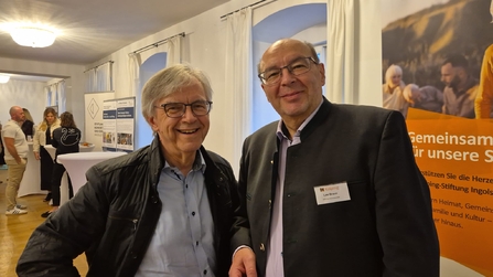 Stiftungsräte unter sich, Dieter Kastl und Leo Braun von der Kolping-Stiftung